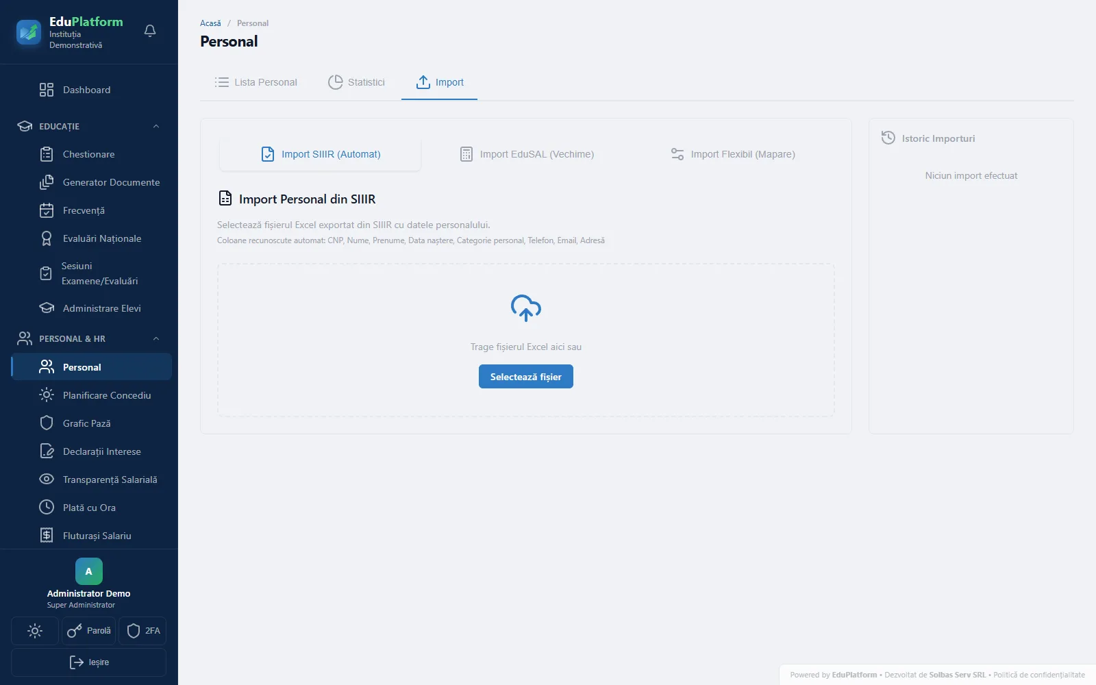 Personal — Date Personale